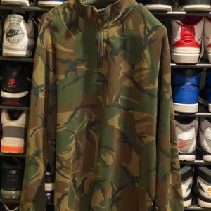 Polo Ralph Lauren zip up camo sweater size XXL